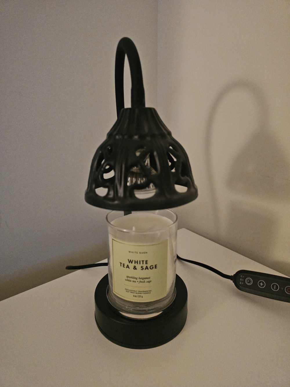 Black Jar Candle Warmer - Black